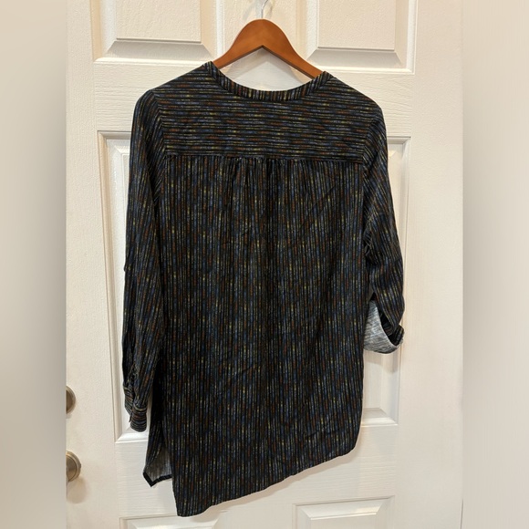 Magnolia Grace Asymmetrical Hem Long Sleeve Women Size L Viscose - Picture 2 of 6